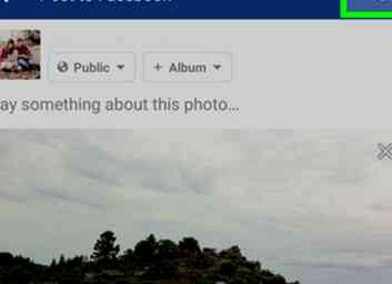Sådan indsættes et panorama på Facebook på Android 9 trin