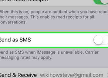 Sådan forhindrer du en iPhone i at sende sms 3 trin (med billeder)