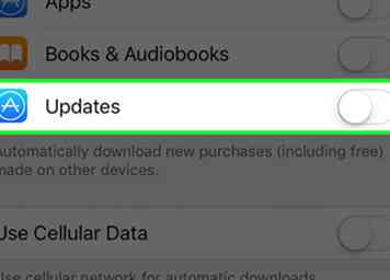 Sådan forhindrer du automatisk App Update Downloads på en iPhone