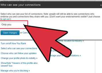 Sådan skjuler du kontakter på Linkedin 5 trin (med billeder)