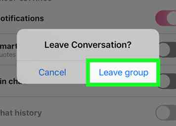 Hoe laat je een groepchat achter op Skype op iPhone of iPad 9 stappen