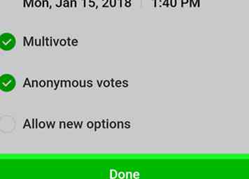 Sådan foretager du en afstemning på linjen App på Android 13 trin