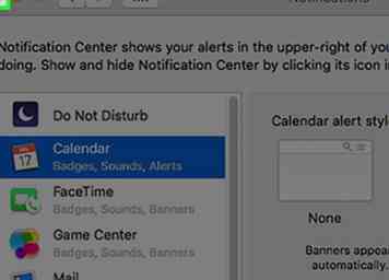 Sådan foretages kalenderprogrammet i Mac Notification Center