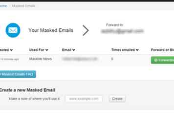 Sådan maskerer du din e-mail-adresse ved hjælp af MaskMe 14 trin