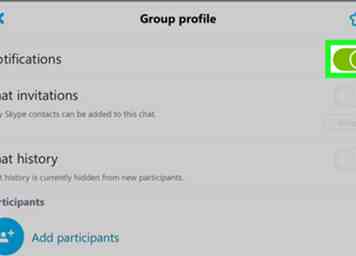 Cómo silenciar un chat grupal en Skype en iPhone o iPad 10 pasos