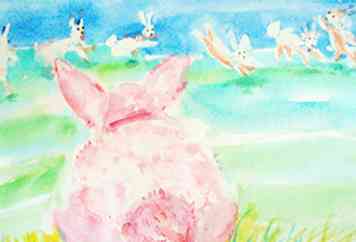 Hvordan male en række frisky Bunnies i Akvarel (med billeder)
