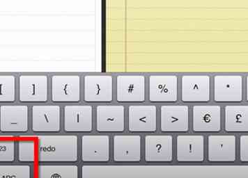 Hoe plaats je een pijpkarakter in een iPad-document 5 stappen